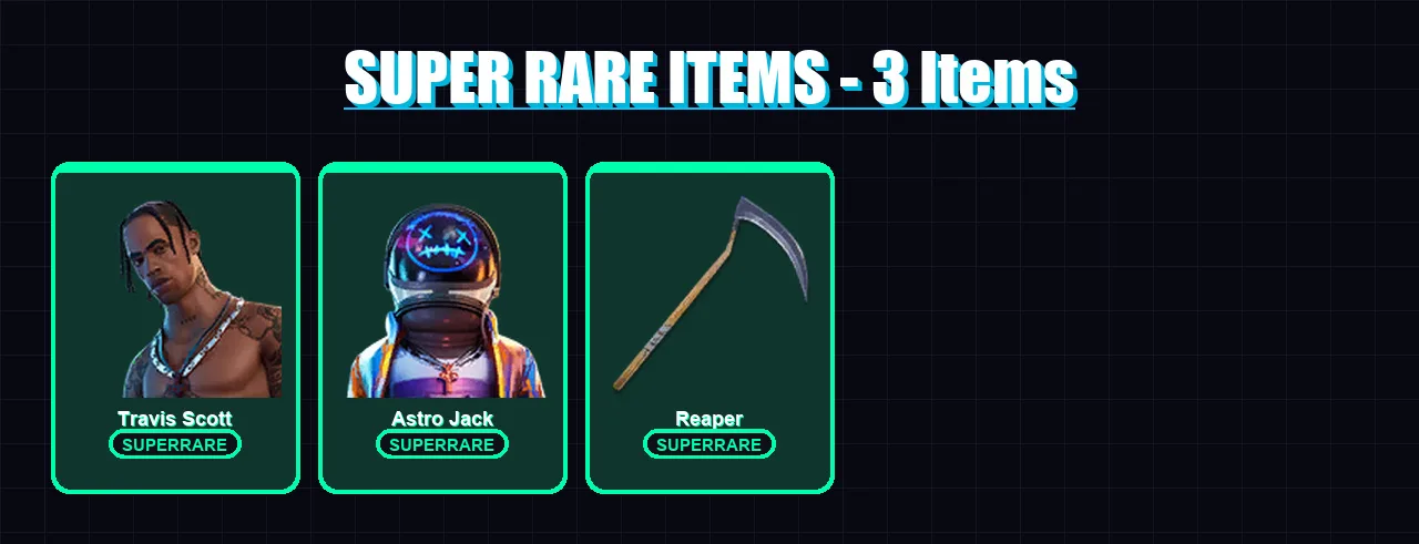 [PS4/PS5/XBOX/PC] | Travis Scott | Astro Jack | Fade | Menace | Cyclo | 230 skin | 161 pickaxe | 106 emote | 116 glider | Lv2053