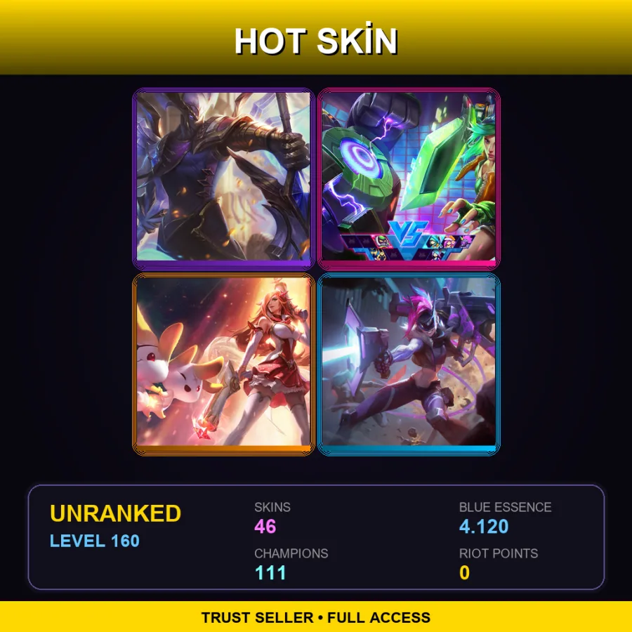 SG | Lv160 | Unranked | 46 Skin | 111 Champ — Mundo Mundo