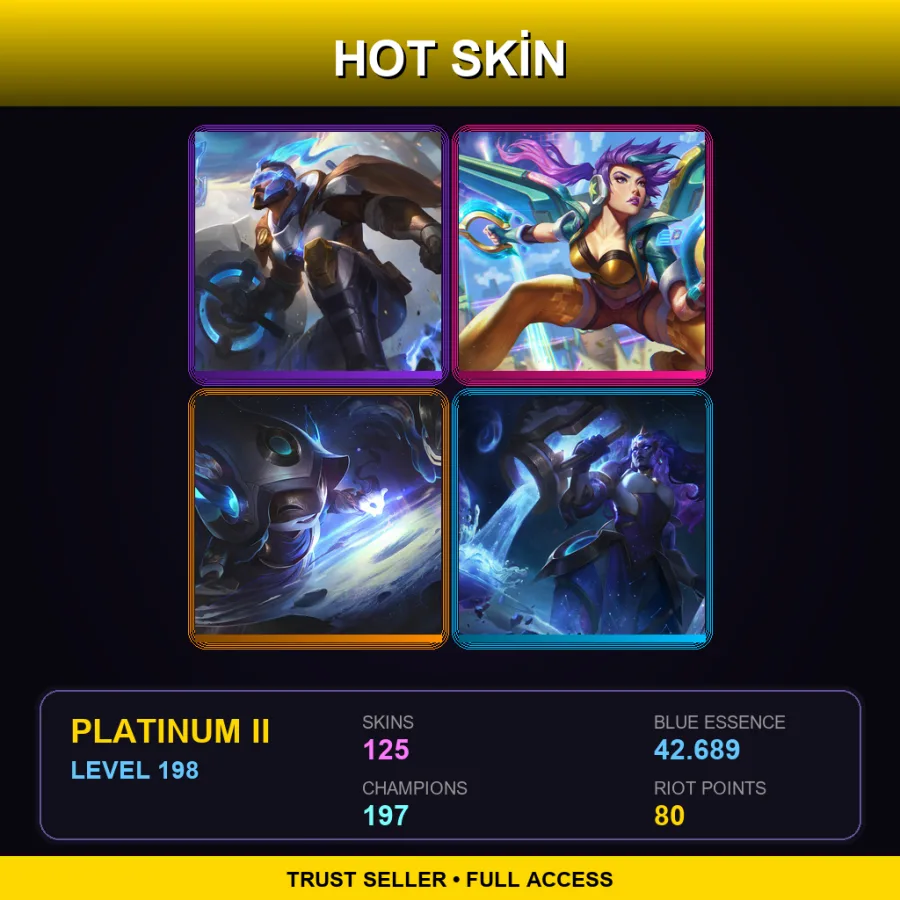 TR | Lv198 | Platinum II | 125 Skin | 197 Champ