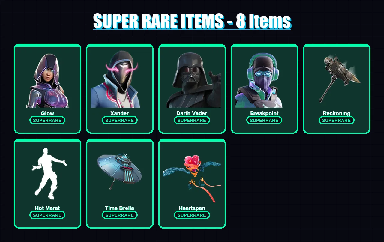 [PC/XBOX] | Glow | Xander | Darth Vader | Breakpoint | The Scientist | 241 skin | 224 pickaxe | 196 emote | 204 glider | Lv2779 — Fortnite account