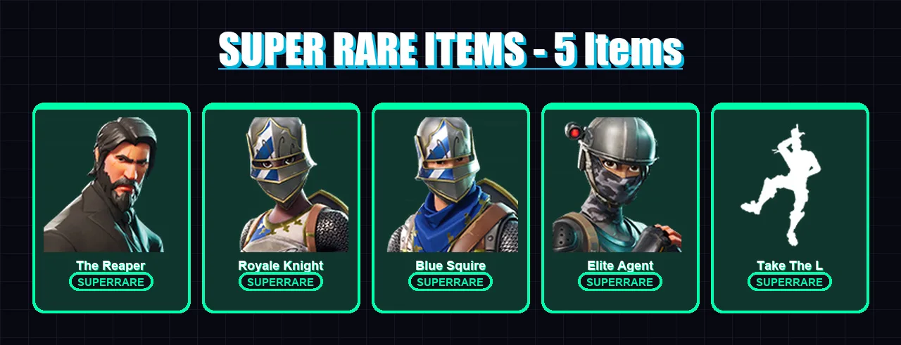 [PC] | The Reaper | Royale Knight | Blue Squire | Elite Agent | Dark Voyager | 27 skin | 34 pickaxe | 30 emote | 29 glider | Lv431 — Fortnite account