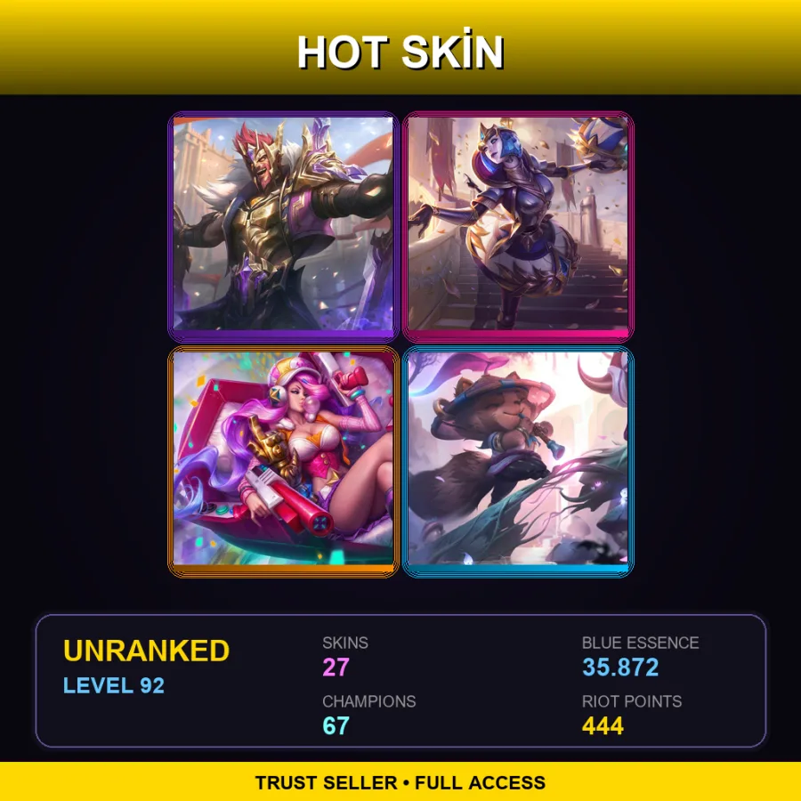 NA | Lv92 | Unranked | 27 Skin | 67 Champ — Happy Elf Teemo
