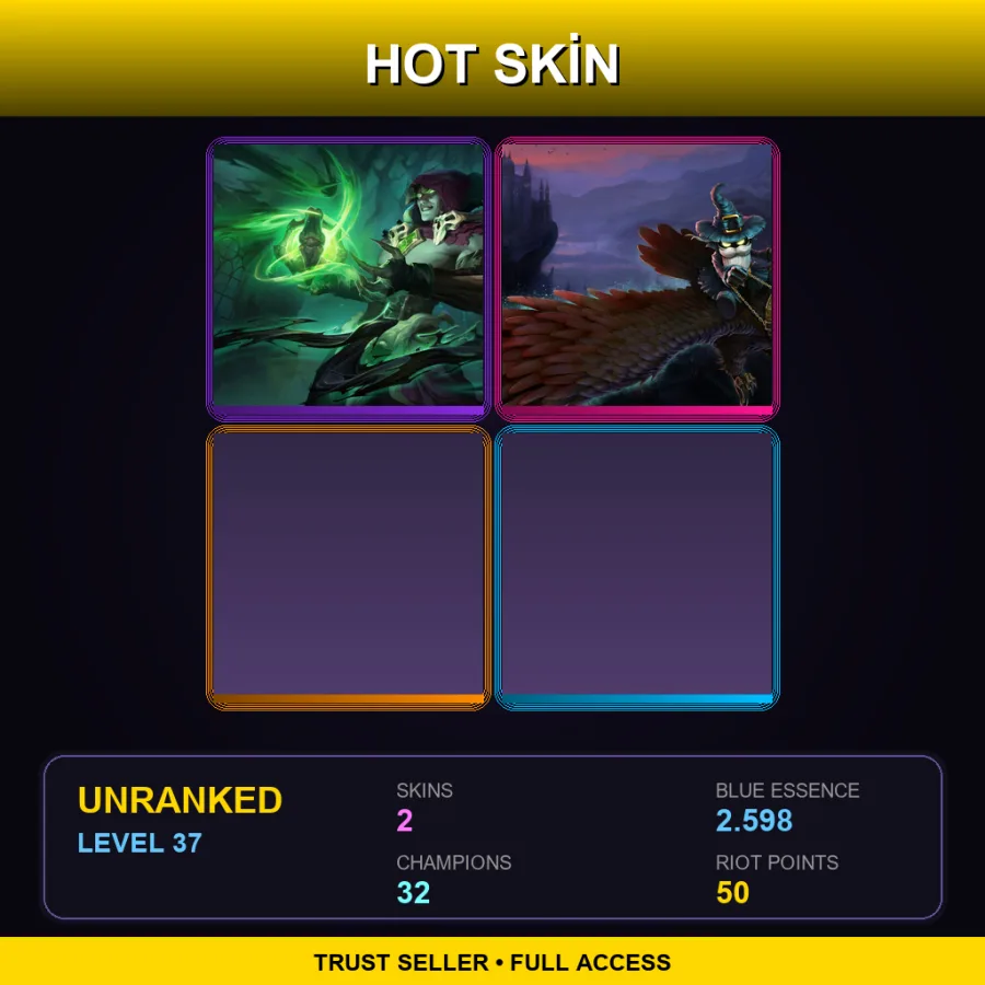 BR | Lv37 | Unranked | 2 Skin | 32 Champ