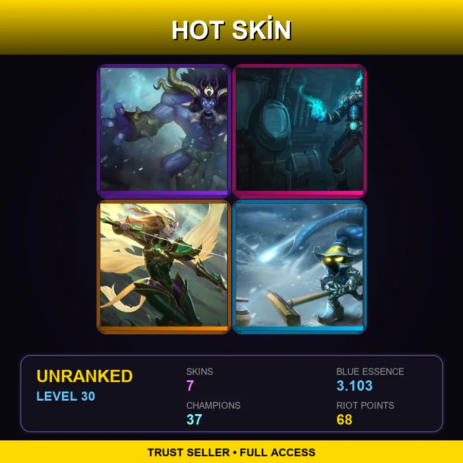 EUNE | Lv30 | Unranked | 7 Skin | 37 Champ — Bioforge Darius