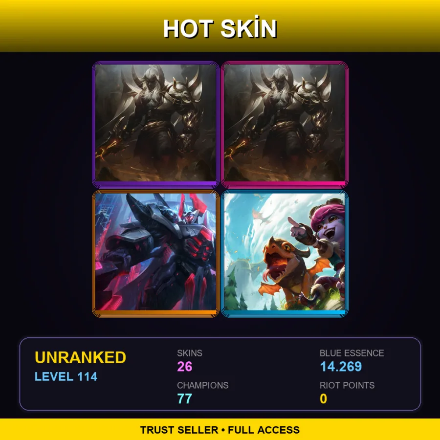 LAS | Lv114 | Unranked | 26 Skin | 77 Champ — Headmistress Fiora