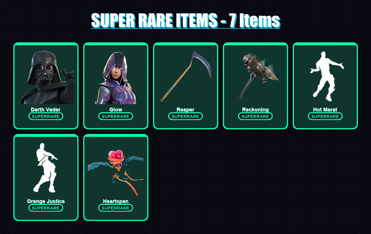 [PC/XBOX] | Darth Vader | Glow | Malik | Ruin | Hybrid | 69 skin | 92 pickaxe | 117 emote | 96 glider | Lv1321 — Fortnite account