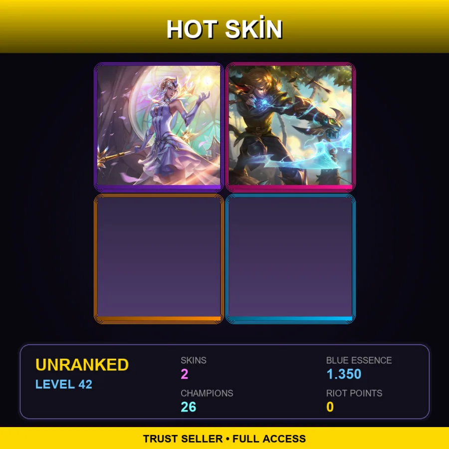 TR | Lv42 | Unranked | 2 Skin | 26 Champ