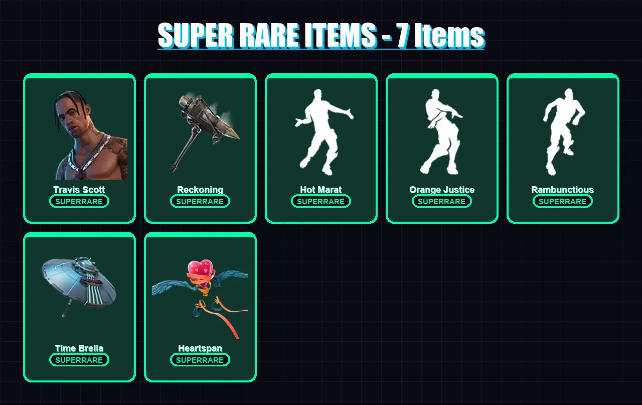 [PC/PSN] | Travis Scott | Luxe | Midas | Carbide | Menace | 143 skin | 210 pickaxe | 167 emote | 169 glider | Lv3643
