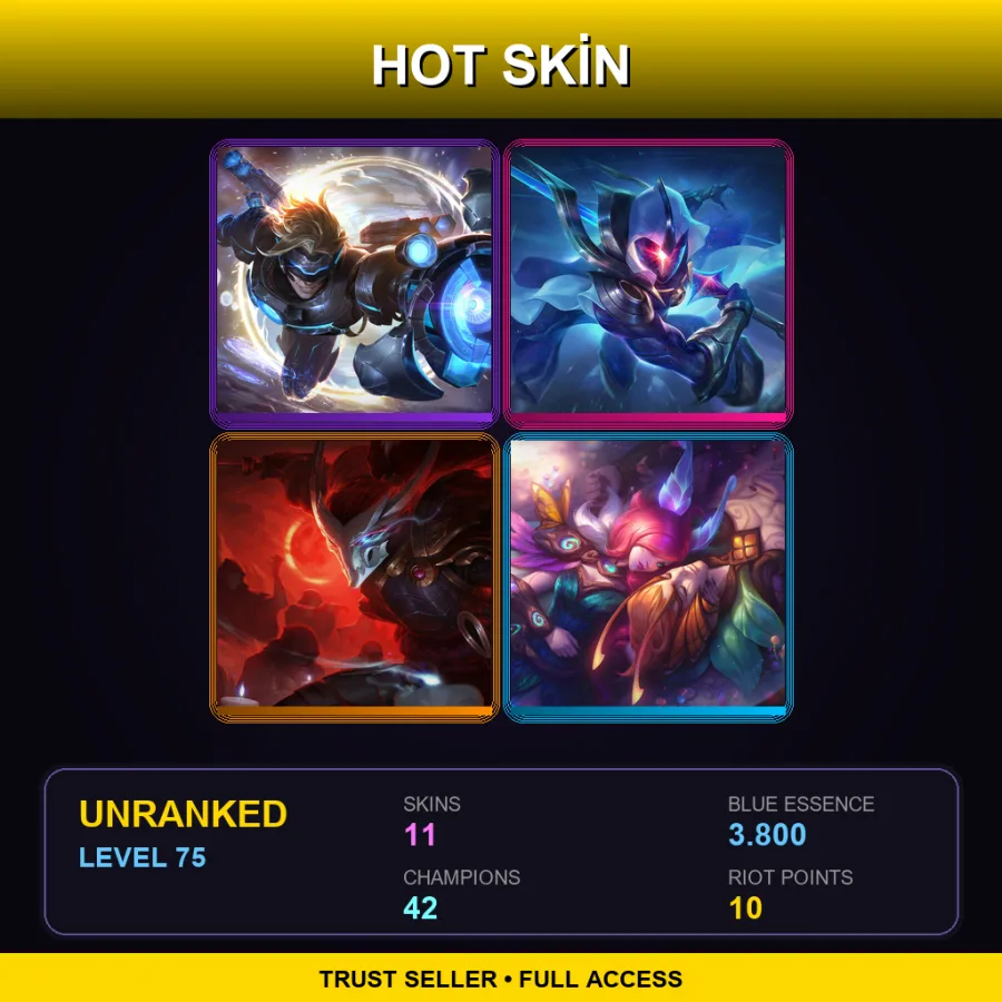 BR | Lv75 | Unranked | 11 Skin | 42 Champ
