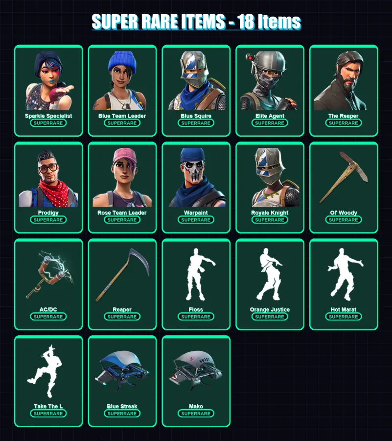 [PS4/PS5/XBOX/PC] | Sparkle Specialist | Blue Team Leader | Blue Squire | 61 skin | Lv907