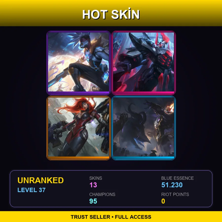 VN | Lv37 | Unranked | 13 Skin | 95 Champ — Crystal Rose Swain