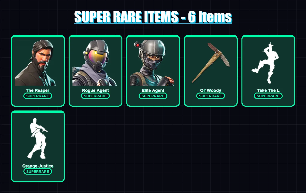 [PC/XBOX/PSN] | The Reaper | Rogue Agent | Elite Agent | Drift | Carbide | 21 skin | 21 pickaxe | 28 emote | 23 glider | Lv362 — Fortnite account