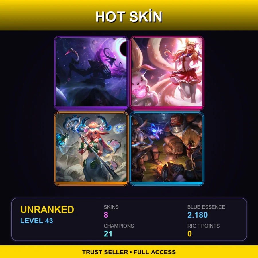 LAN | Lv43 | Unranked | 8 Skin | 21 Champ — Soul Fighter Viego