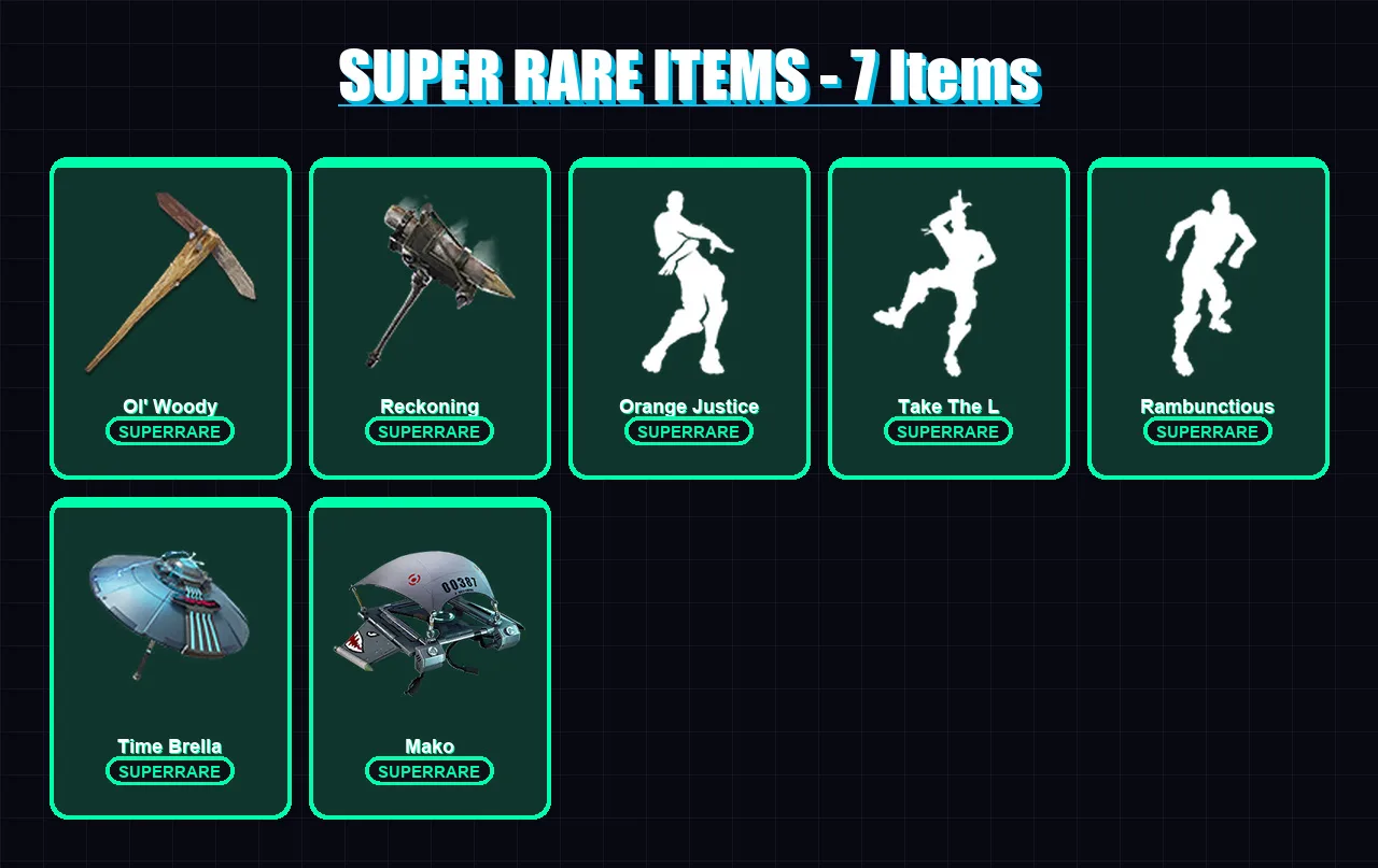 [PC] | Enforcer | The Visitor | Carbide | Love Ranger | Drift | 21 skin | 24 pickaxe | 33 emote | 32 glider | Lv484 — Fortnite account