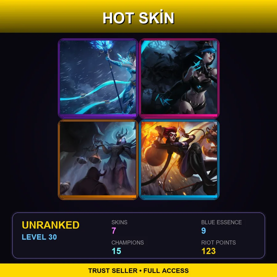 EUNE | Lv30 | Unranked | 7 Skin | 15 Champ