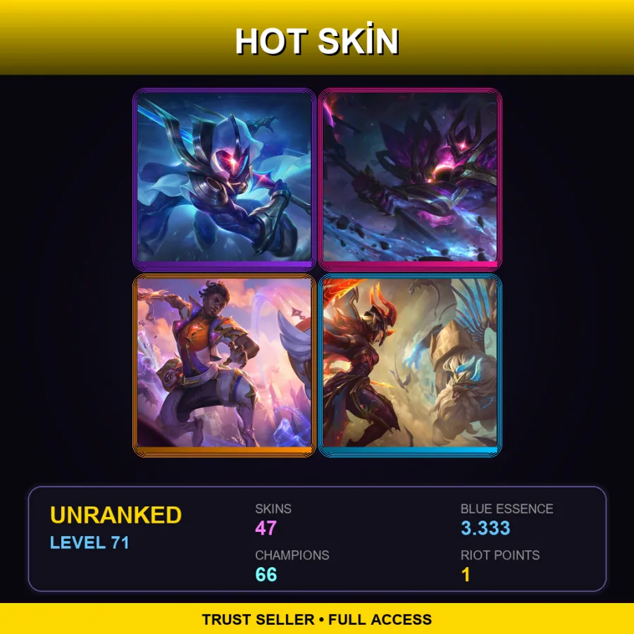 BR | Lv71 | Unranked | 47 Skin | 66 Champ