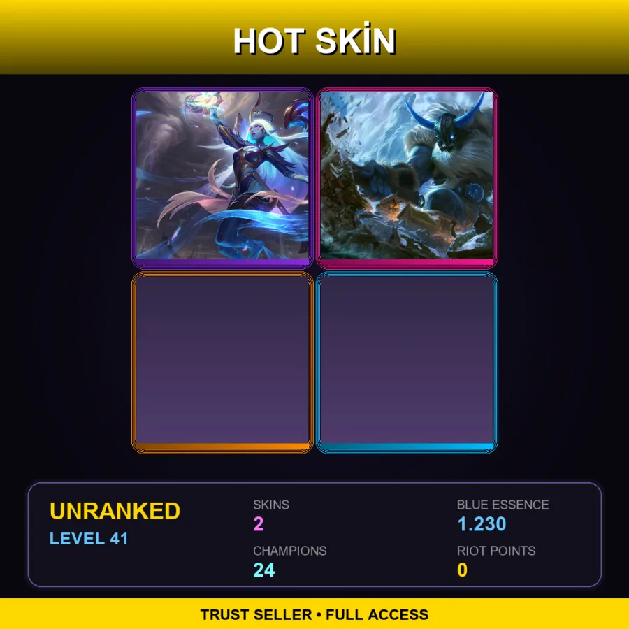 EUW | Lv41 | Unranked | 2 Skin | 24 Champ — Glacial Olaf