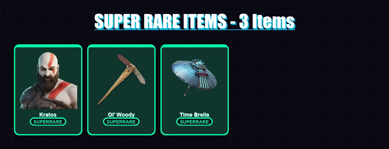 [PC] | Kratos | Predator | Ronin | Peter Griffin | Era | 55 skin | 111 pickaxe | 77 emote | 82 glider | Lv1884