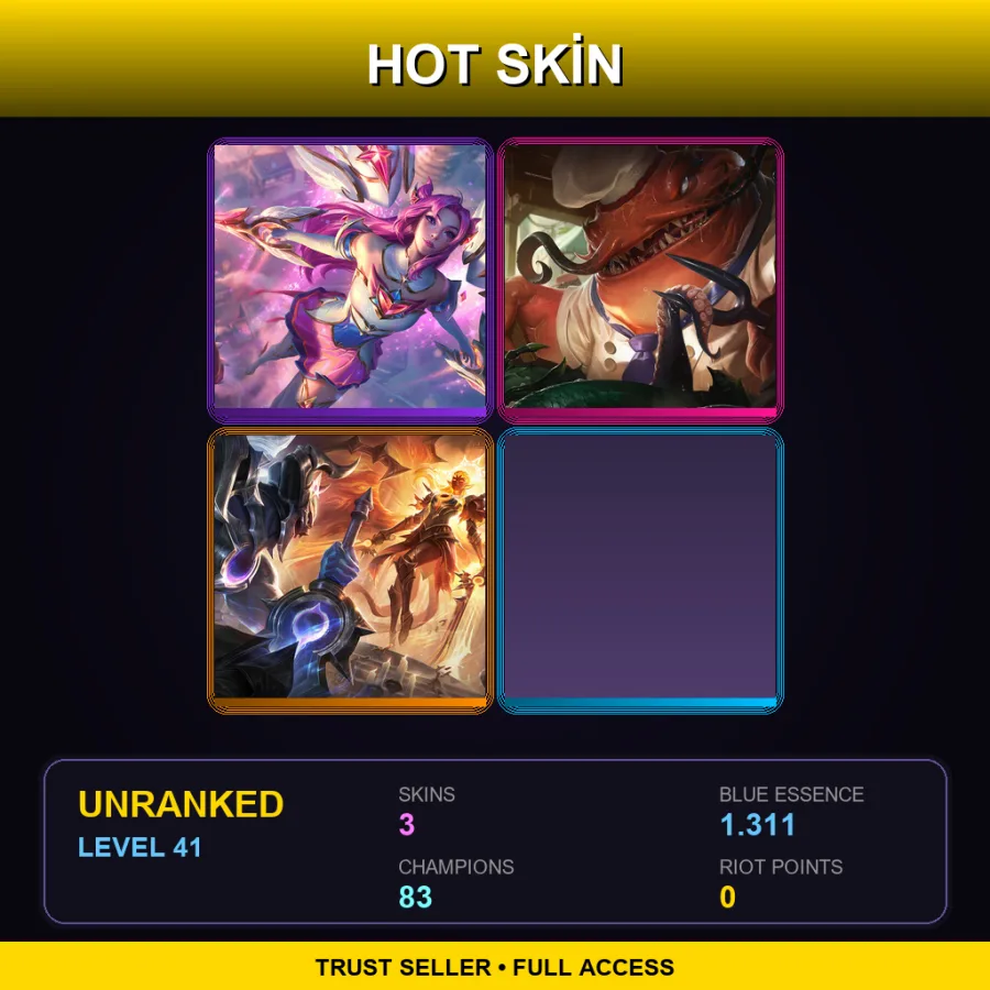 VN | Lv41 | Unranked | 3 Skin | 83 Champ — Sun Eater Kayle