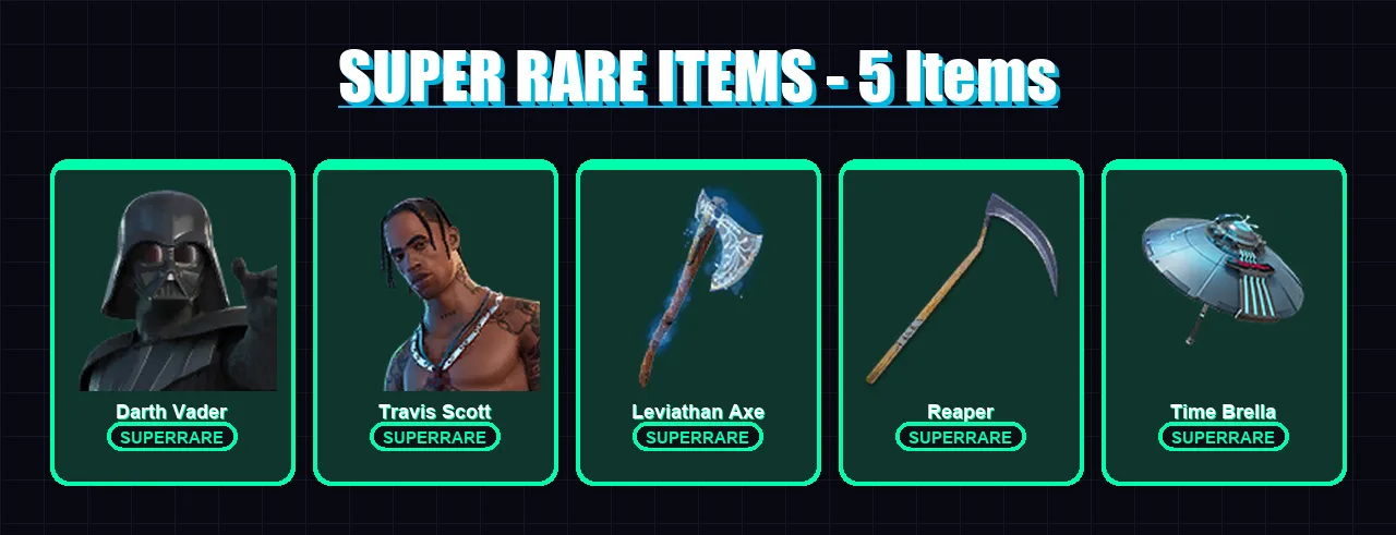 [PC/XBOX] | Darth Vader | Travis Scott | Fade | The Origin | Menace | 205 skin | 201 pickaxe | 175 emote | 158 glider | Lv2711