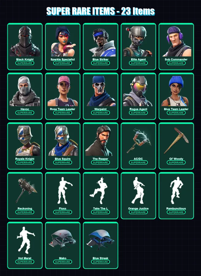 [PS4/PS5/XBOX/PC] | Black Knight | Sparkle Specialist | Blue Striker | 92 skin | Lv1373