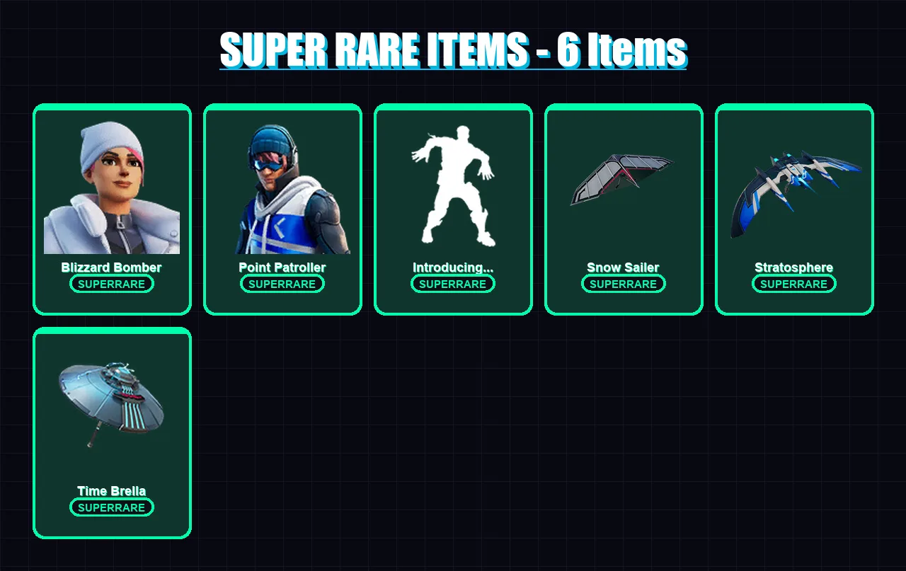 [PS4/PS5/XBOX/PC] | Blizzard Bomber | Point Patroller | Mizuki | Optimus Prime | Nezumi | 75 skin | 85 pickaxe | 62 emote | 71 glider | Lv962