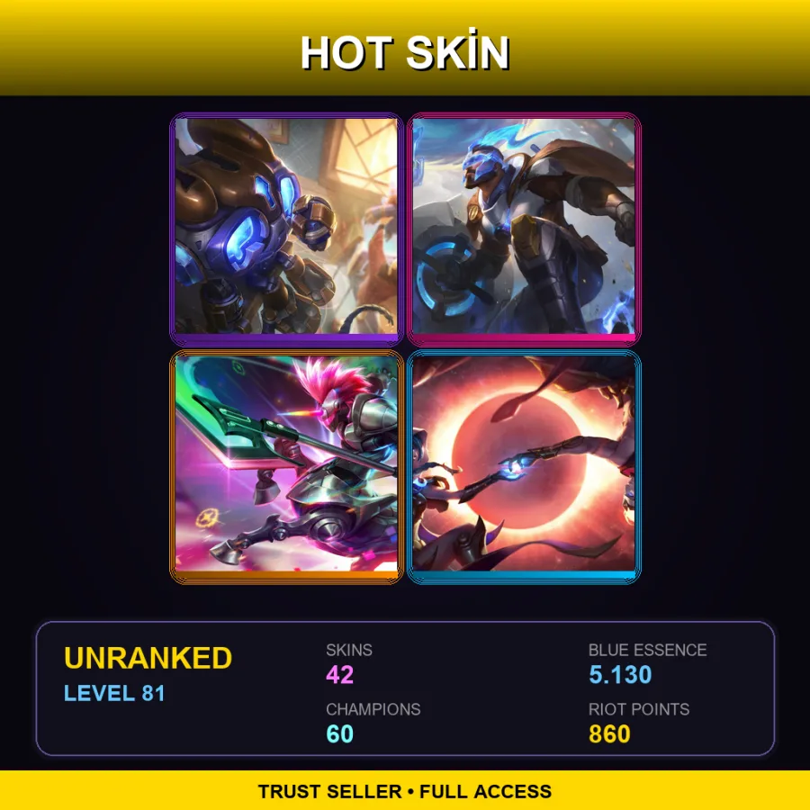 OCE | Lv81 | Unranked | 42 Skin | 60 Champ — Dragon Master Swain