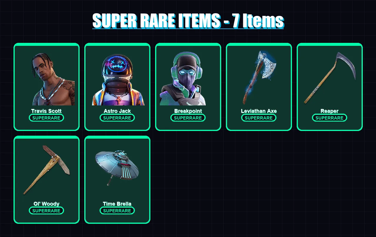 [PC/PSN] | Travis Scott | Astro Jack | Breakpoint | Menace | Peter Griffin | 205 skin | 195 pickaxe | 125 emote | 135 glider | Lv1910 — Fortnite account