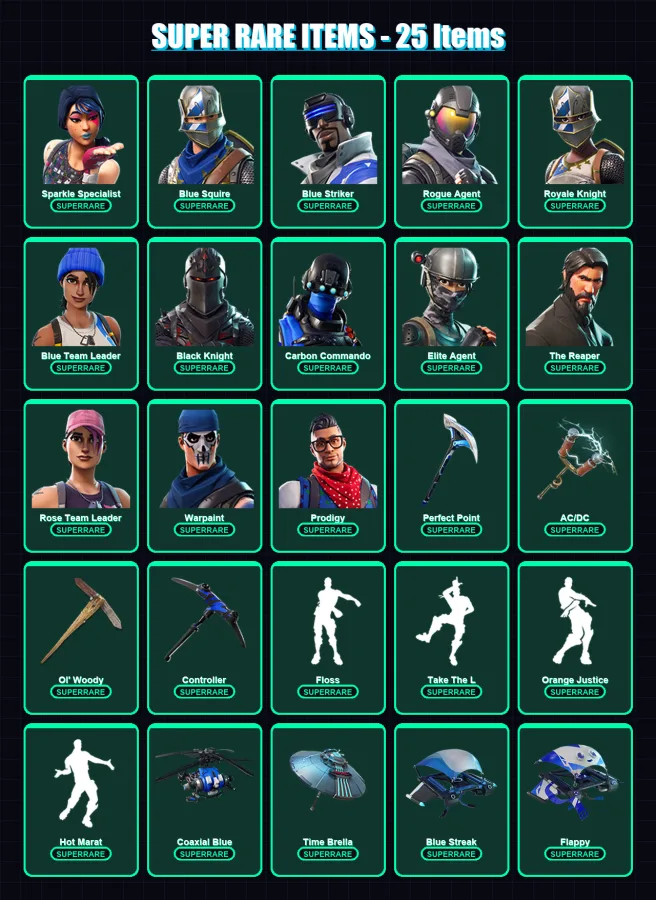 [PS4/PS5/XBOX/PC] | Sparkle Specialist | Blue Squire | Blue Striker | 131 skin | Lv2267