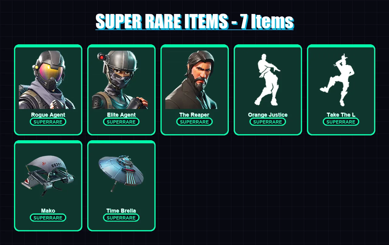 [PC/XBOX/PSN] | Rogue Agent | Elite Agent | The Reaper | Dark Voyager | Omega | 19 skin | 23 pickaxe | 29 emote | 26 glider | Lv547 — Fortnite account