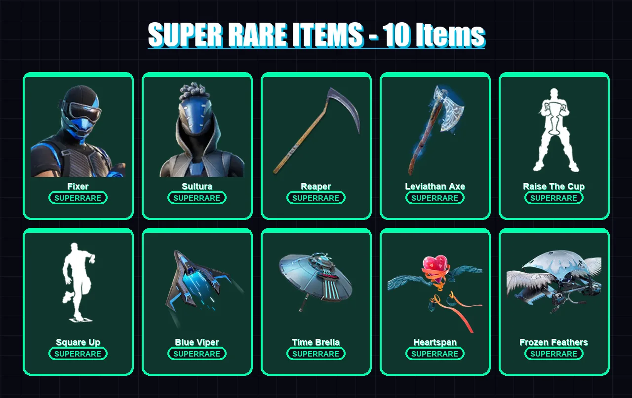[PS4/PS5/PC] | Fixer | Sultura | Eternal Knight | Frozen Raven | Fusion | 211 skin | 227 pickaxe | 174 emote | 185 glider | Lv2471