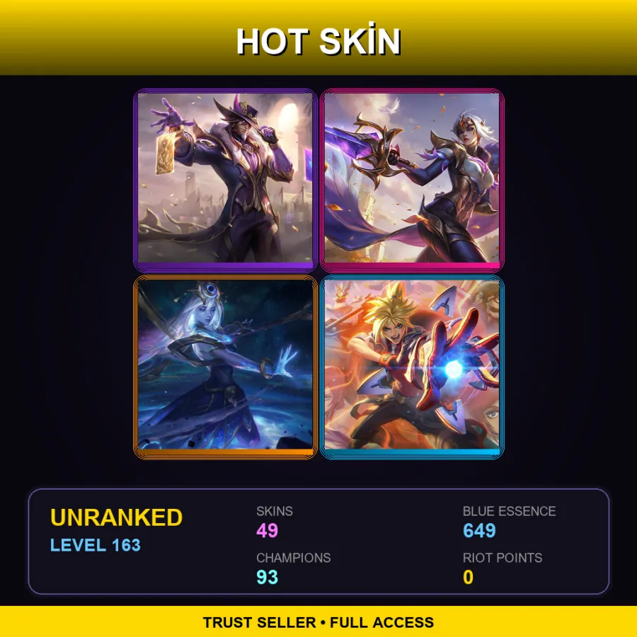 ME | Lv163 | Unranked | 49 Skin | 93 Champ