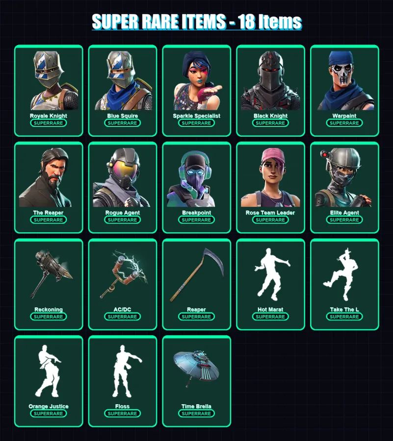 [PS4/PS5/XBOX/PC] | Royale Knight | Blue Squire | Sparkle Specialist | 112 skin | Lv1172 — Fortnite account