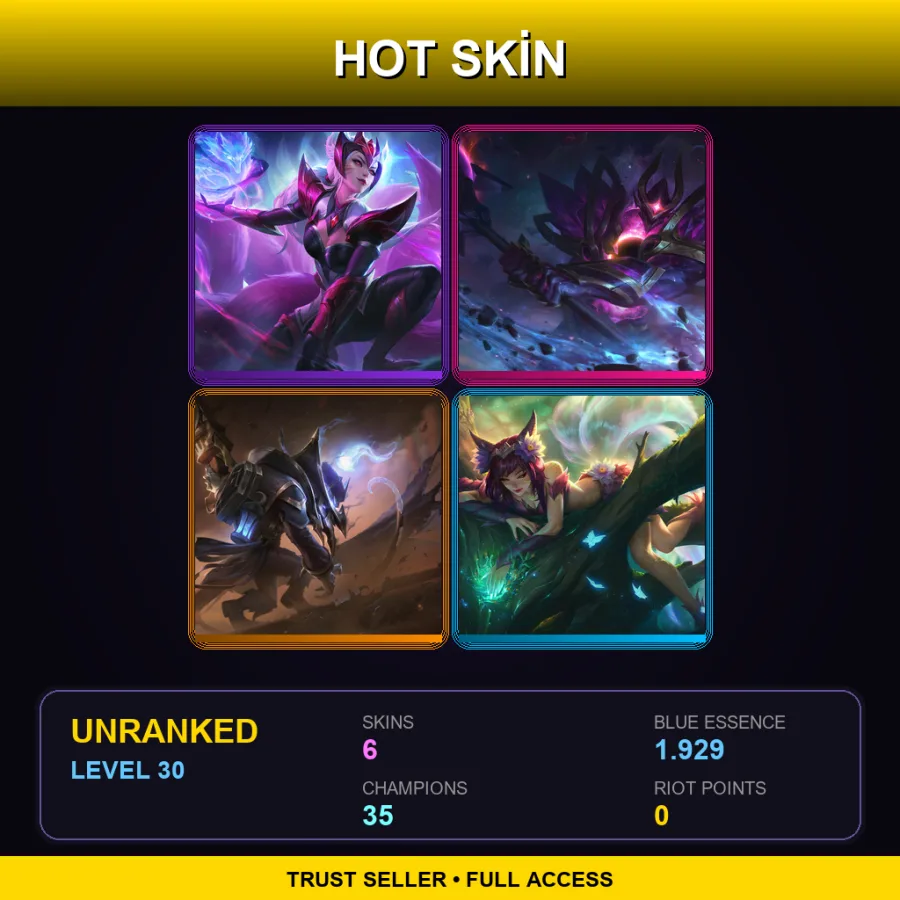 BR | Lv30 | Unranked | 6 Skin | 35 Champ