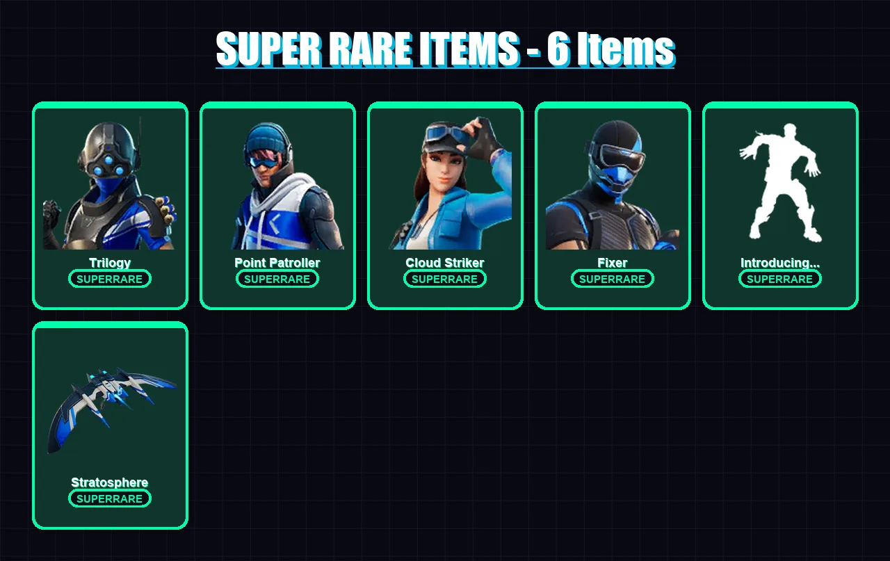 [PS4/PS5/XBOX/PC] | Trilogy | Point Patroller | Cloud Striker | Fixer | Deadpool | 21 skin | 34 pickaxe | 26 emote | 29 glider | Lv507 — Fortnite account