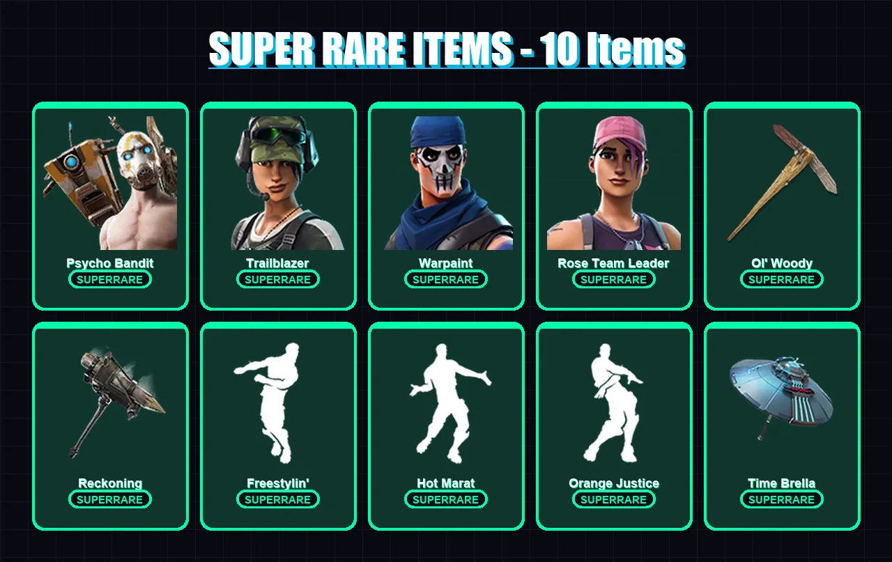 [PC/XBOX/PSN] | Psycho Bandit | Trailblazer | Warpaint | Rose Team Leader | Rox | 100 skin | 115 pickaxe | 105 emote | 106 glider | Lv1827