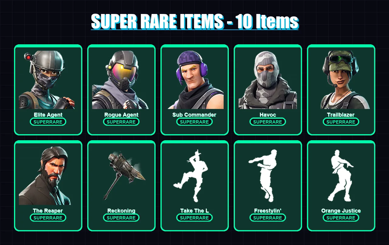 [PC/XBOX] | Elite Agent | Rogue Agent | Sub Commander | Havoc | Trailblazer | 39 skin | 24 pickaxe | 43 emote | 33 glider | Lv464