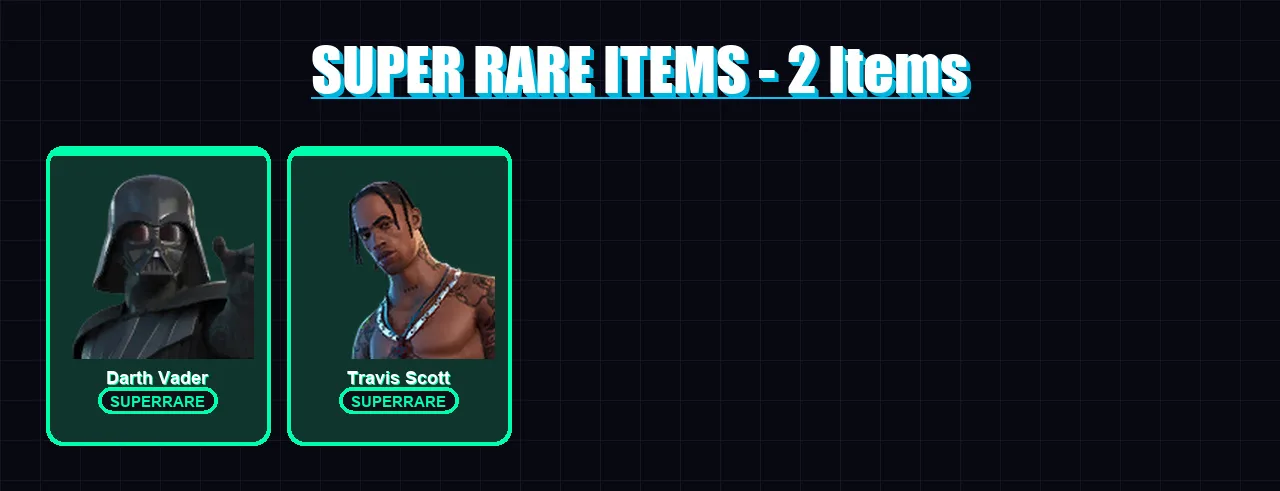 [PC/PSN] | Darth Vader | Travis Scott | Paradigm (Reality-659) | The Origin | Sentinel | 92 skin | 86 pickaxe | 61 emote | 77 glider | Lv1278