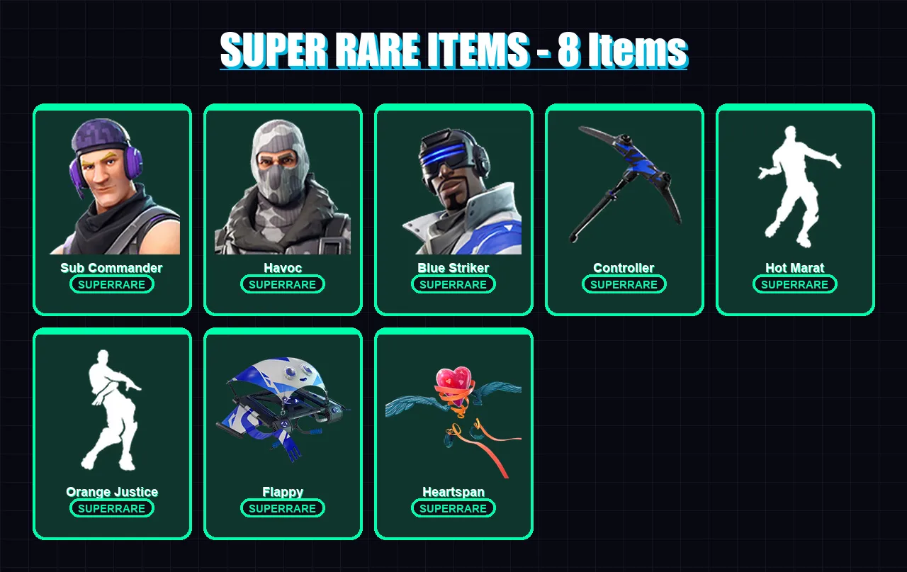 [PC/XBOX/PSN] | Sub Commander | Havoc | Blue Striker | Sentinel | Catalyst | 31 skin | 31 pickaxe | 43 emote | 37 glider | Lv449 — Fortnite account