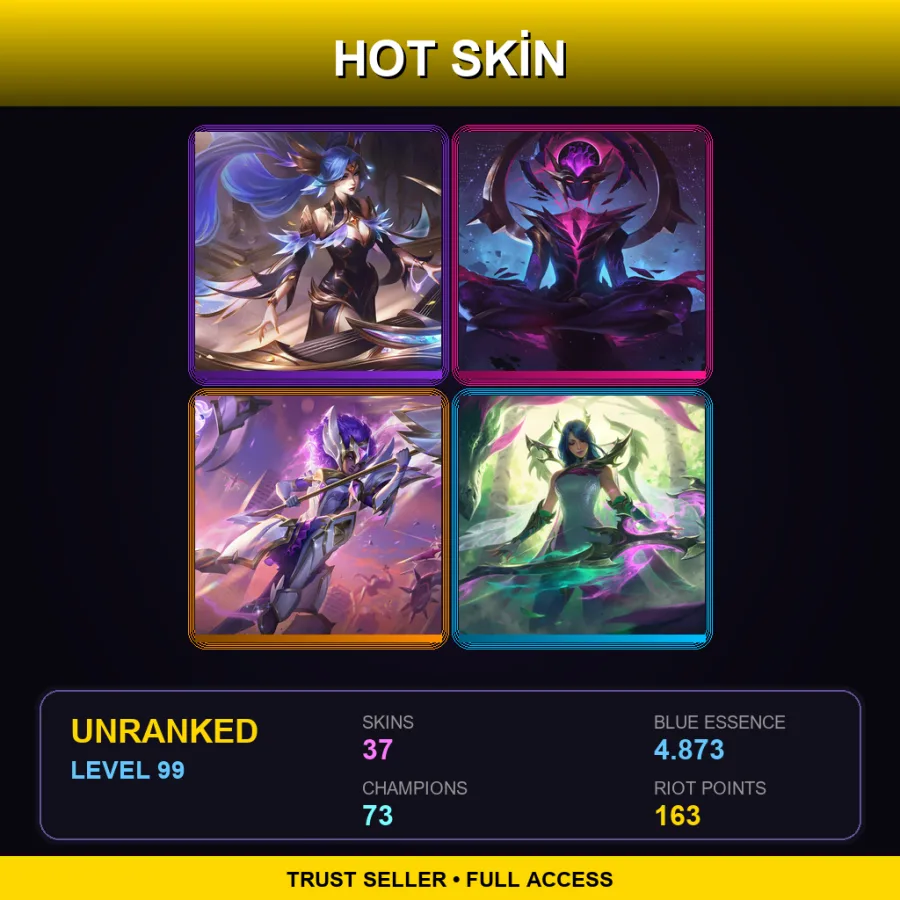 SG | Lv99 | Unranked | 37 Skin | 73 Champ — Dawnbringer Karma
