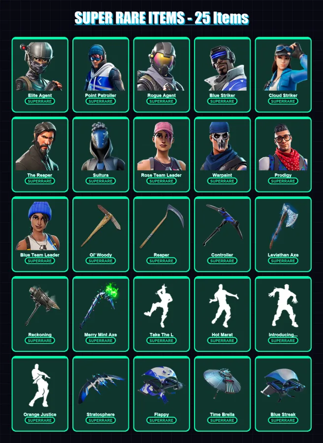 [PS4/PS5/XBOX/PC] | Elite Agent | Point Patroller | Rogue Agent | 142 skin | Lv1511 — Fortnite account