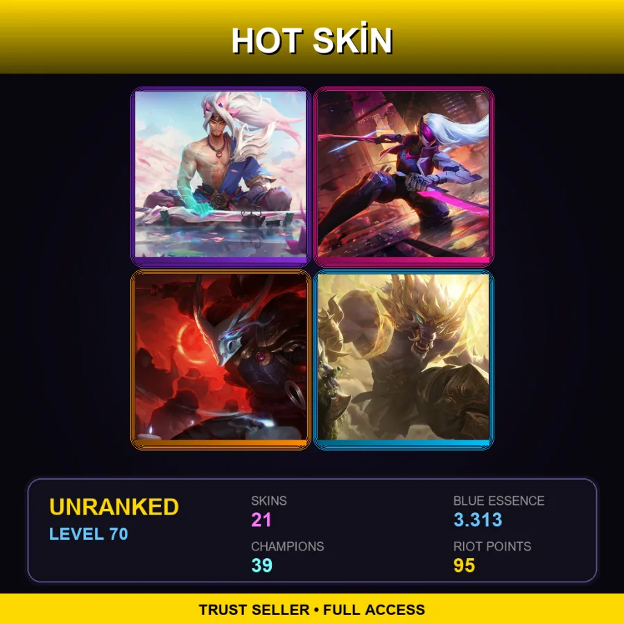 LAS | Lv70 | Unranked | 21 Skin | 39 Champ — Butcher Olaf