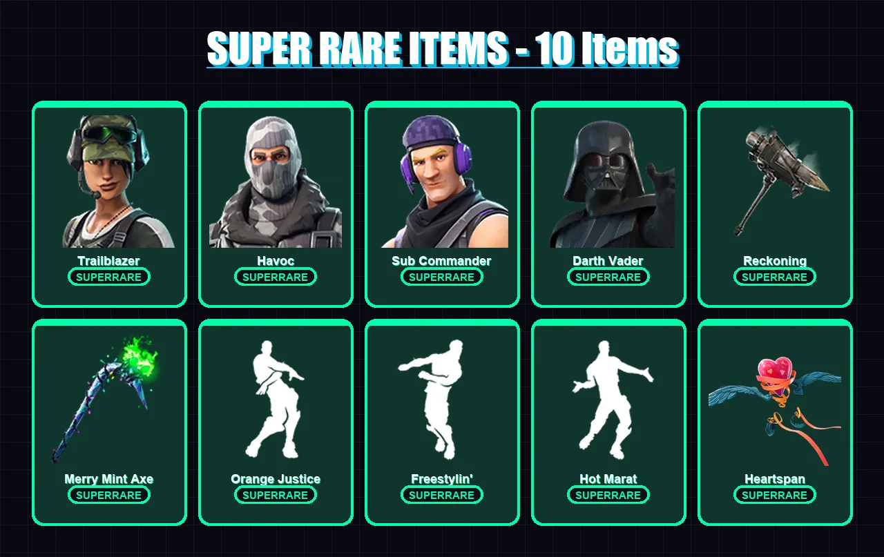 [PC/PSN] | Trailblazer | Havoc | Sub Commander | Darth Vader | The Ice King | 175 skin | 174 pickaxe | 133 emote | 174 glider | Lv2656