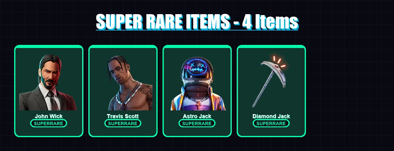 [PC/XBOX/PSN] | John Wick | Travis Scott | Astro Jack | Fade | Gear Specialist Maya | 53 skin | 39 pickaxe | 50 emote | 31 glider | Lv337 — Fortnite account