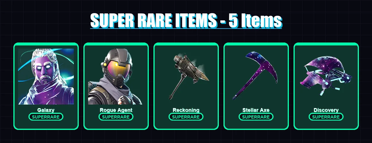 [PC/XBOX/PSN] | Galaxy | Rogue Agent | Spider Knight | Zenith | Hybrid | 35 skin | 35 pickaxe | 29 emote | 31 glider | Lv330