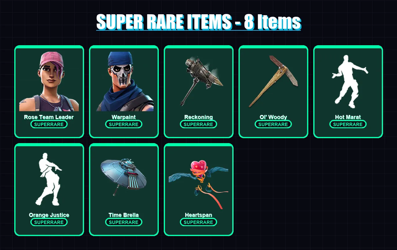 [PC/XBOX/PSN] | Rose Team Leader | Warpaint | Fusion | Kado Thorne | Mandalorian | 143 skin | 153 pickaxe | 151 emote | 149 glider | Lv1835