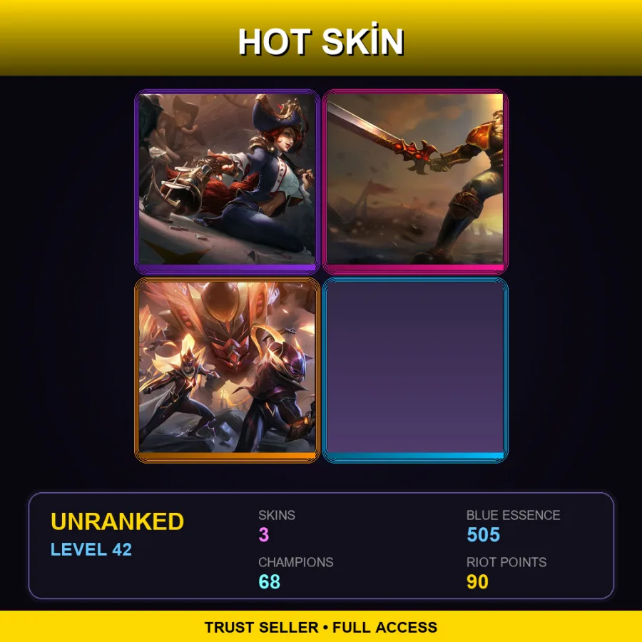 EUW | Lv42 | Unranked | 3 Skin | 68 Champ — Waterloo Miss Fortune