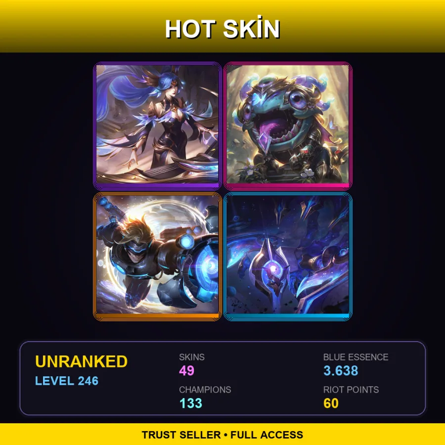 ME | Lv246 | Unranked | 49 Skin | 133 Champ