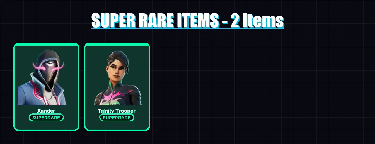 [PC/XBOX/PSN] | Xander | Trinity Trooper | Nezumi | Ronin | The Cube Queen | 61 skin | 105 pickaxe | 71 emote | 79 glider | Lv1587 — Fortnite account