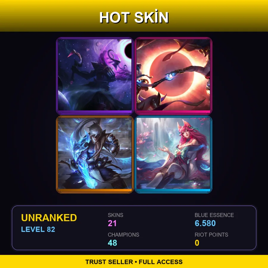 LAS | Lv82 | Unranked | 21 Skin | 48 Champ